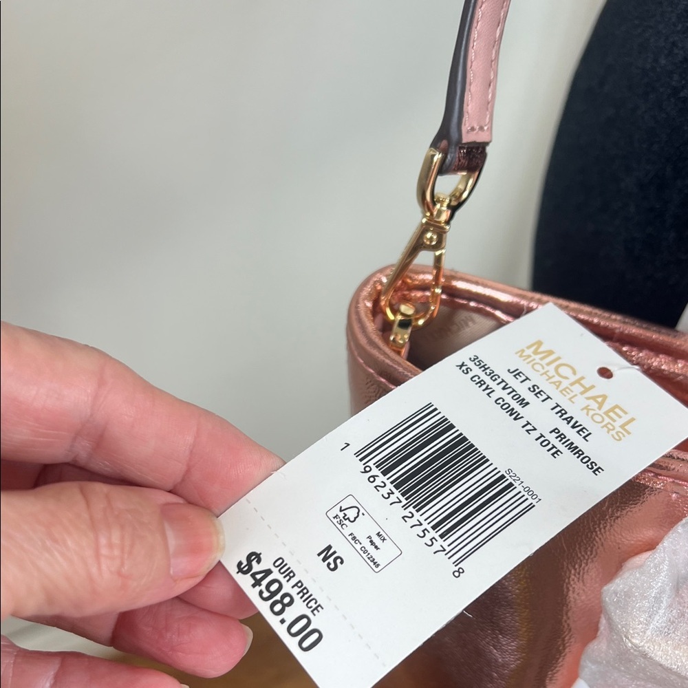 Michael Kors Metallic Pink Shoulder Bag - Picture 7 of 10